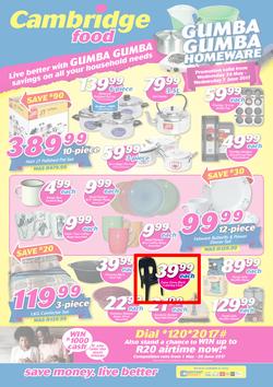 Cambridge Food : Gumba Gumba Homeware (24 May - 7 June 2017), page 1