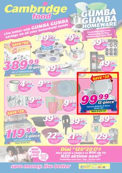 Cambridge Food : Gumba Gumba Homeware (24 May - 7 June 2017), page 1
