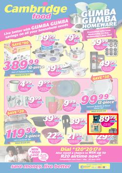 Cambridge Food : Gumba Gumba Homeware (24 May - 7 June 2017), page 1