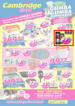 Cambridge Food : Gumba Gumba Homeware (24 May - 7 June 2017), page 1