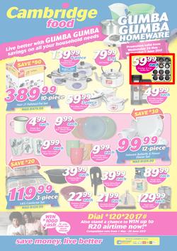 Cambridge Food : Gumba Gumba Homeware (24 May - 7 June 2017), page 1
