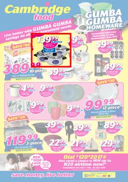 Cambridge Food : Gumba Gumba Homeware (24 May - 7 June 2017), page 1