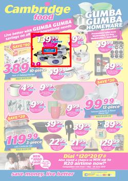 Cambridge Food : Gumba Gumba Homeware (24 May - 7 June 2017), page 1