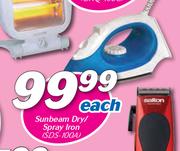 Sunbeam Dry/Spray Iron SDS-100A