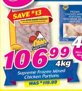 Supreme Frozen Mixed Chicken Portions-4Kg