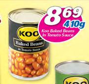 Koo Baked Beans In Tomato Sauce-410gm