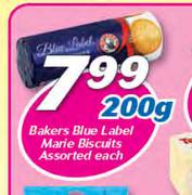 Bakers Blue Label Marie Biscuits Assorted-200gm