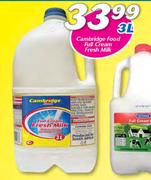 Cambridge Food Full Cream Fresh Milk-3Ltr