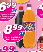 Twizza Soft Drink Assorted-2Ltr