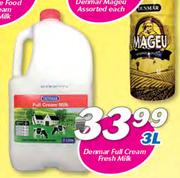 Denmar Full Cream Fresh Milk-3Ltr