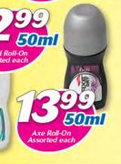 Axe Roll-On Assorted-50ml