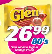 Glen Rooibos Tagless Teabags Pouch-80's