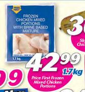 Price First Frozen Mixed Chicken Portions-1.7Kg