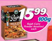 Rajah Curry Powder Assorted-100g