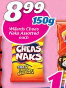 Willards Cheas Naks Assorted-150g Each