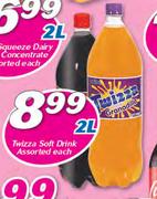 Twizza Soft Drink Assorted-2Ltr Each