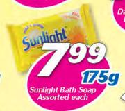Sunlight Bath Soap Assorted-175g Each