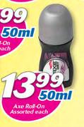 Axe Roll On Assorted-50ml