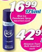 Blue Ice Deodorant Spray Assorted-175ml
