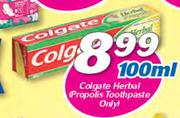 Colgate Herbal Propolis Toothpaste Only-100ml