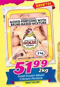 Goldi Frozen Mixed Chicken Portions-2Kg
