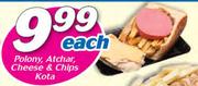 Polony Archar, Cheese & Chips Kota-Each