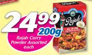 Rajah Curry Powder Assorted-200g Each