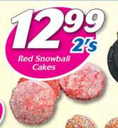 Red Snowball Cakes-2's