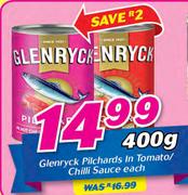 Glenryck Pilchards In Tomato/Chilli Sauce-400g Each