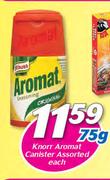 Knorr Aromat Canister Assorted-75g Each
