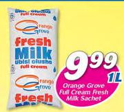 Orange Grove Full Cream fresh Milk Sachet-1Ltr
