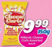 Willards Cheese Curls Assorted-150g
