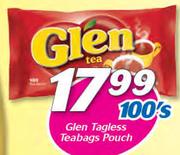 Glen Tagless Teabags Pouch-100's Pack