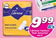 Libresse Sanitary Pads Assorted-8's Each