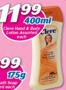 Clere Hand & Body Lotion Assorted-400ml