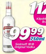Smironoff 1818 Original Vodka-750ml