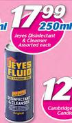 Jeyes Disinfectant & Cleanser Assorted-250ml