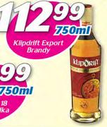 Klipdrift Export Brandy-750ml