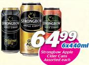 Strongbow Apple Cider Cans Assorted-6x440ml