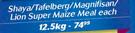 Shaya/Tafelberg/Magnifisan/Lion Super Maize Meal-12.5Kg