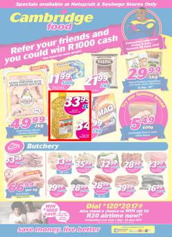 Cambridge Food : Witbank (9 June - 20 June 2017), page 1