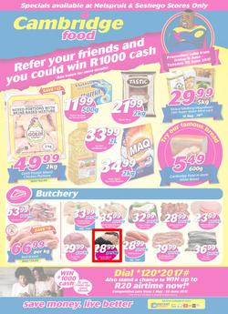 Cambridge Food : Witbank (9 June - 20 June 2017), page 1