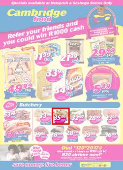 Cambridge Food : Witbank (9 June - 20 June 2017), page 1