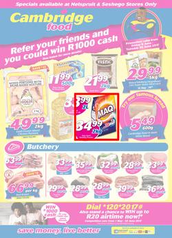 Cambridge Food : Witbank (9 June - 20 June 2017), page 1