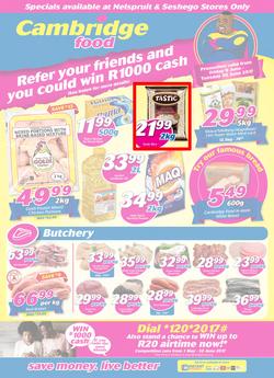 Cambridge Food : Witbank (9 June - 20 June 2017), page 1