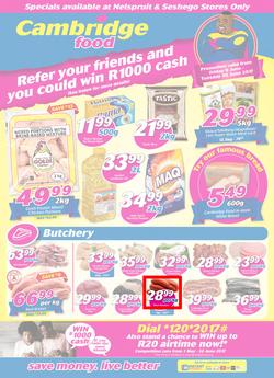 Cambridge Food : Witbank (9 June - 20 June 2017), page 1