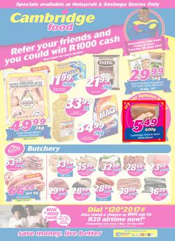 Cambridge Food : Witbank (9 June - 20 June 2017), page 1