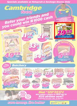 Cambridge Food : Witbank (9 June - 20 June 2017), page 1