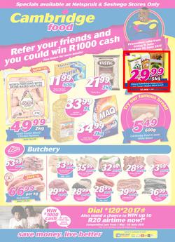 Cambridge Food : Witbank (9 June - 20 June 2017), page 1