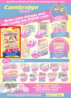 Cambridge Food : Witbank (9 June - 20 June 2017), page 1